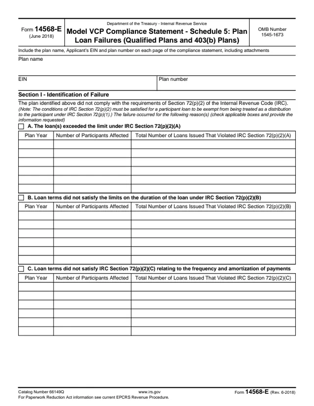 Page 1 of form 14568-E
