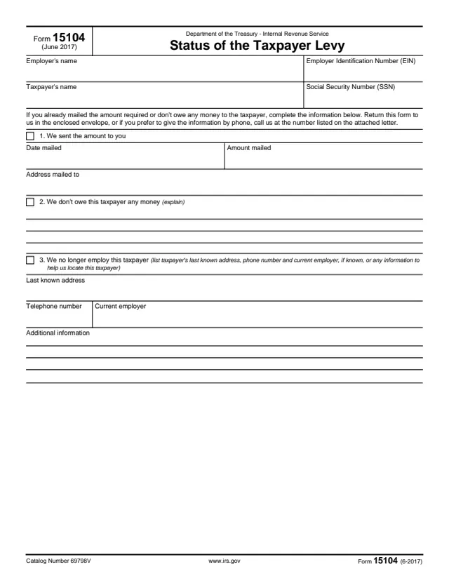 Page 1 of form 15104