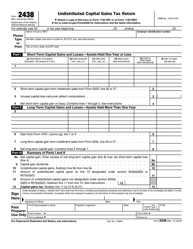 Page 1 of form 2438