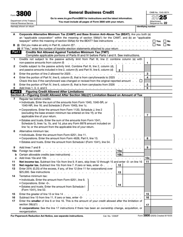 Page 1 of form 3800