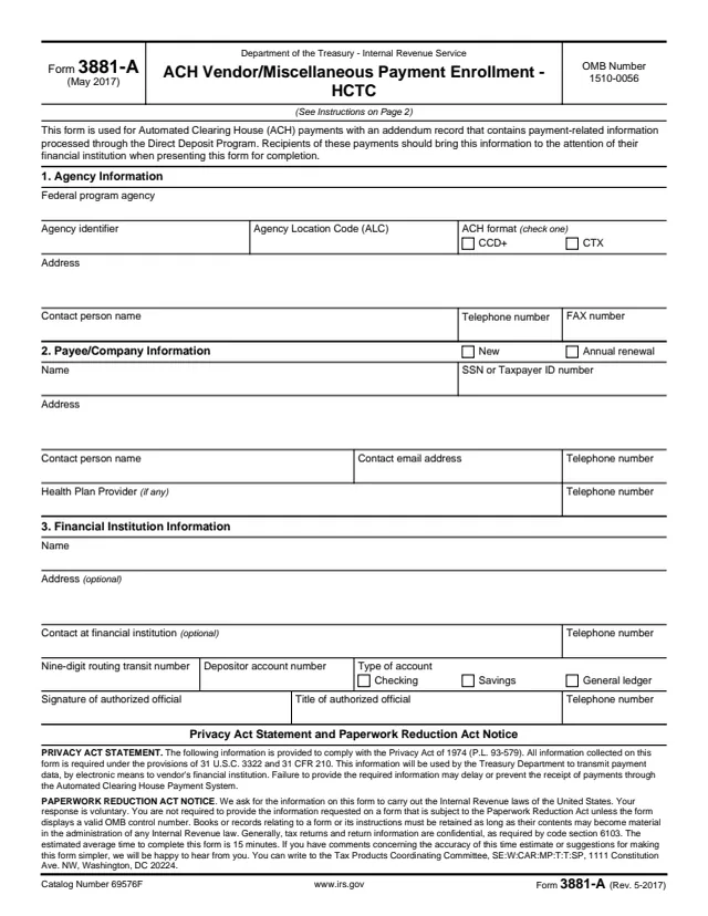 Page 1 of form 3881-A