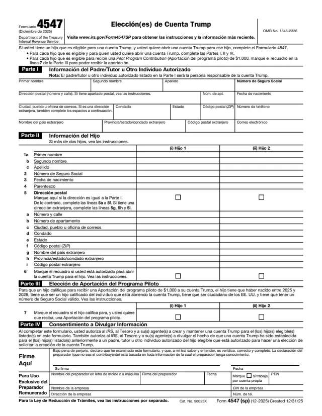 Page 1 of form 4547