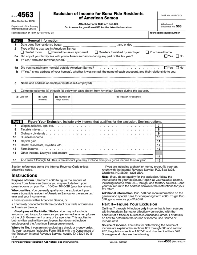 Page 1 of form 4563
