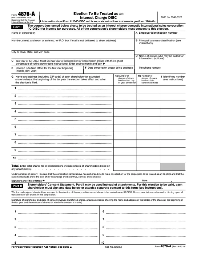 Page 1 of form 4876-A