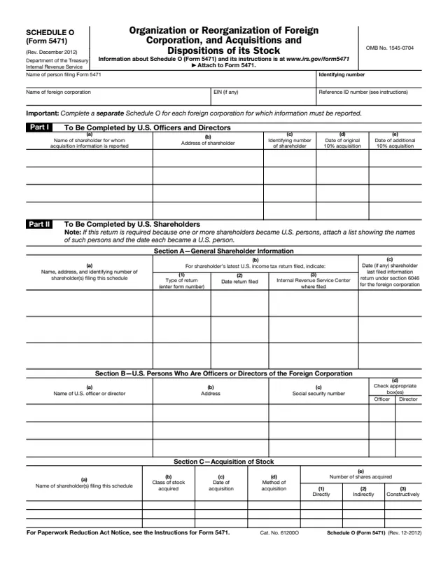 Page 1 of form 5471