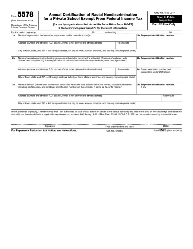 Page 1 of form 5578