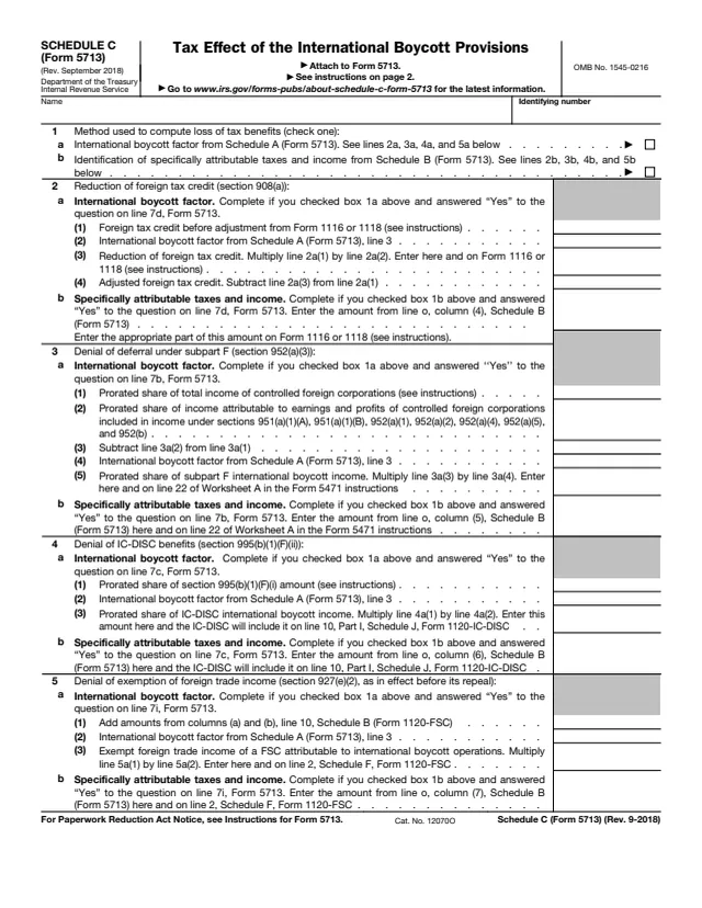 Page 1 of form 5713
