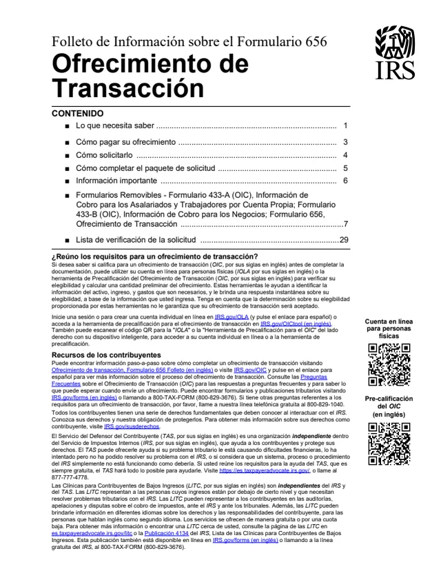 Page 1 of form 656-B