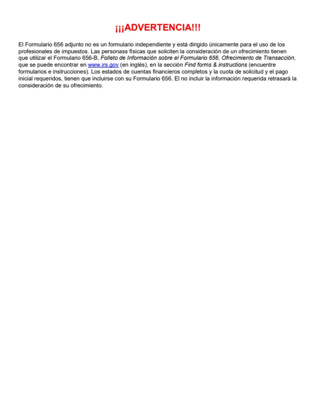 Page 1 of form 656