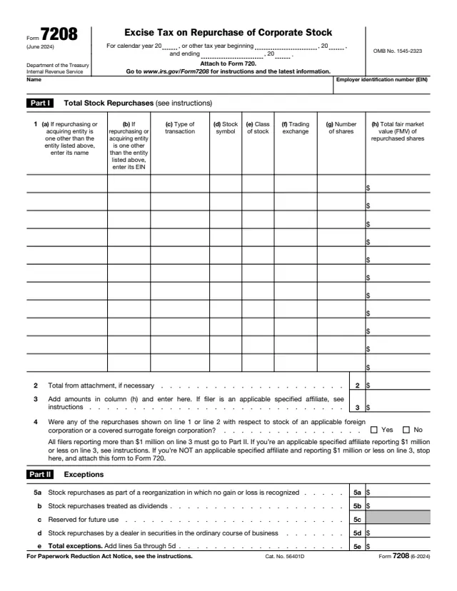 Page 1 of form 7208