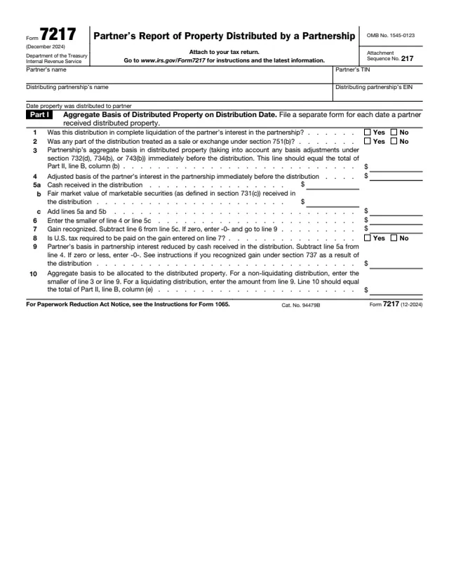 Page 1 of form 7217