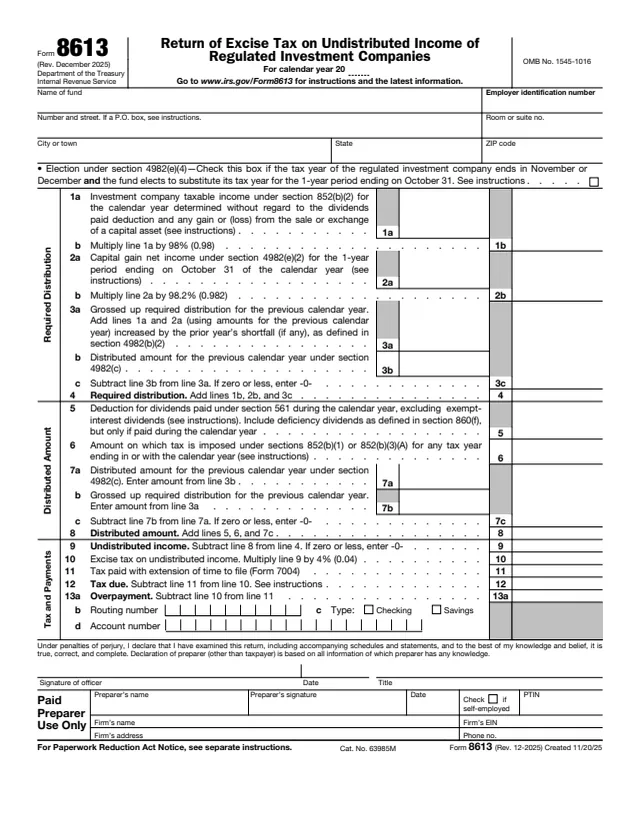 Page 1 of form 8613
