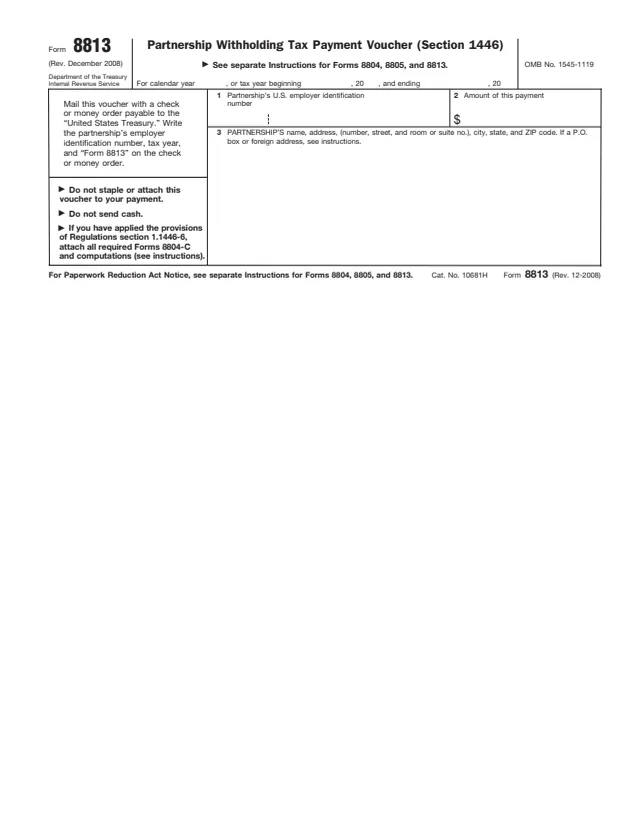 Page 1 of form 8813