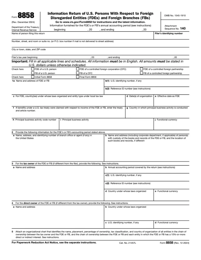Page 1 of form 8858