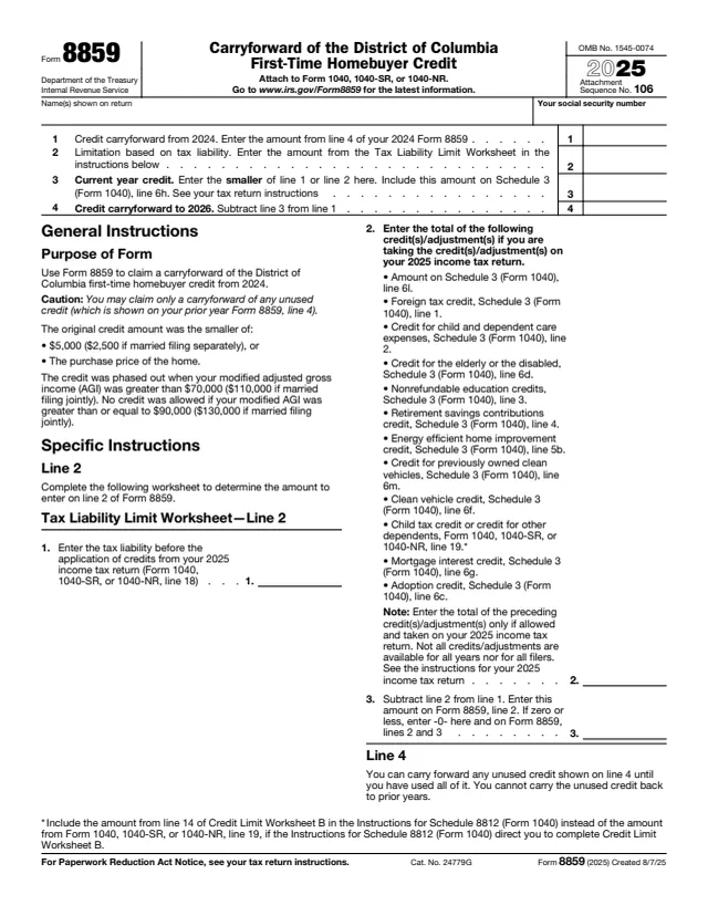 Page 1 of form 8859