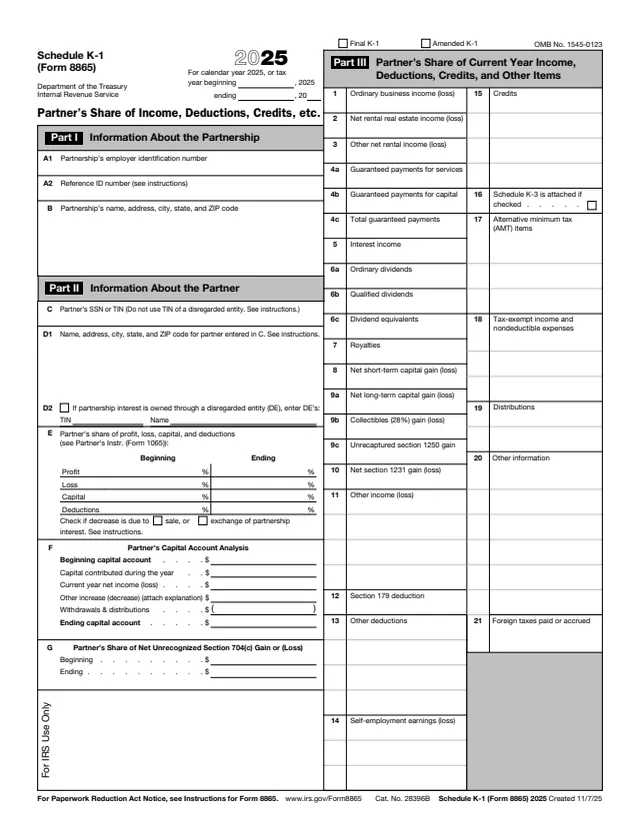 Page 1 of form 8865