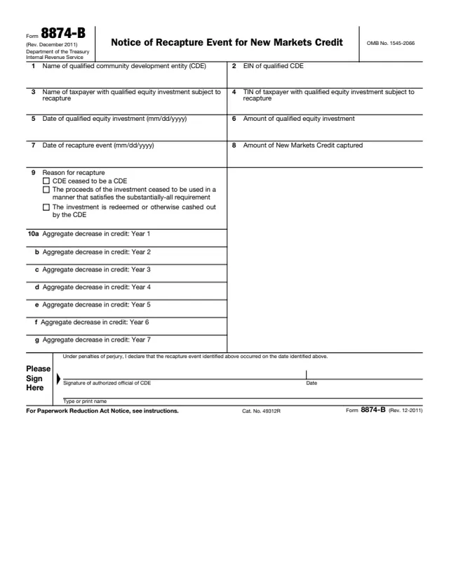 Page 1 of form 8874-B
