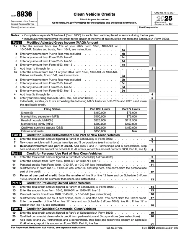 Page 1 of form 8936
