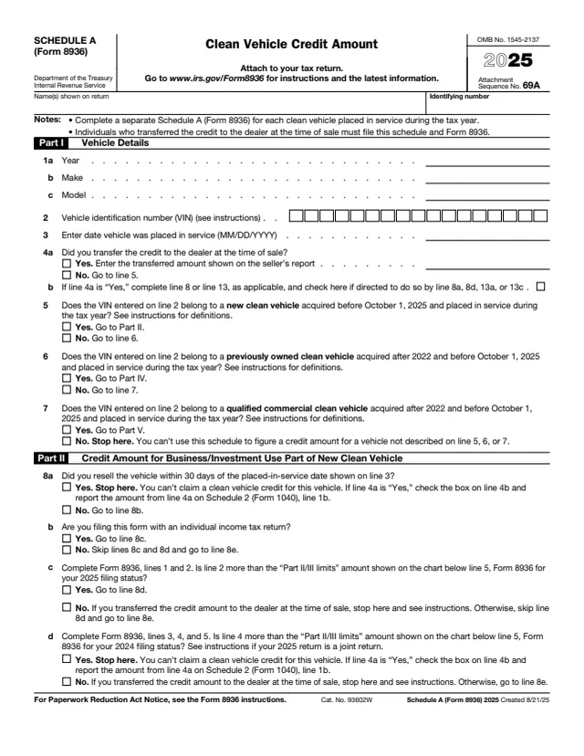Page 1 of form 8936