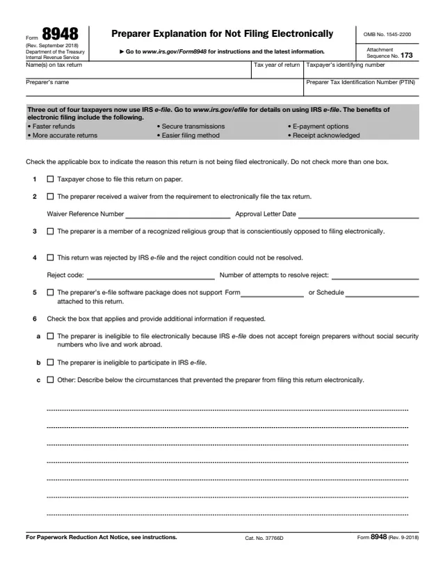 Page 1 of form 8948
