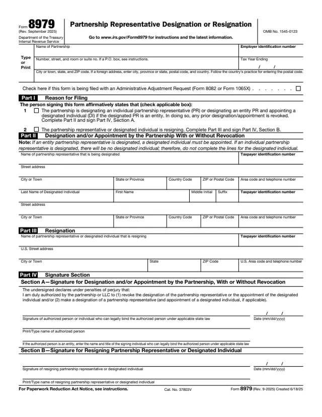 Page 1 of form 8979