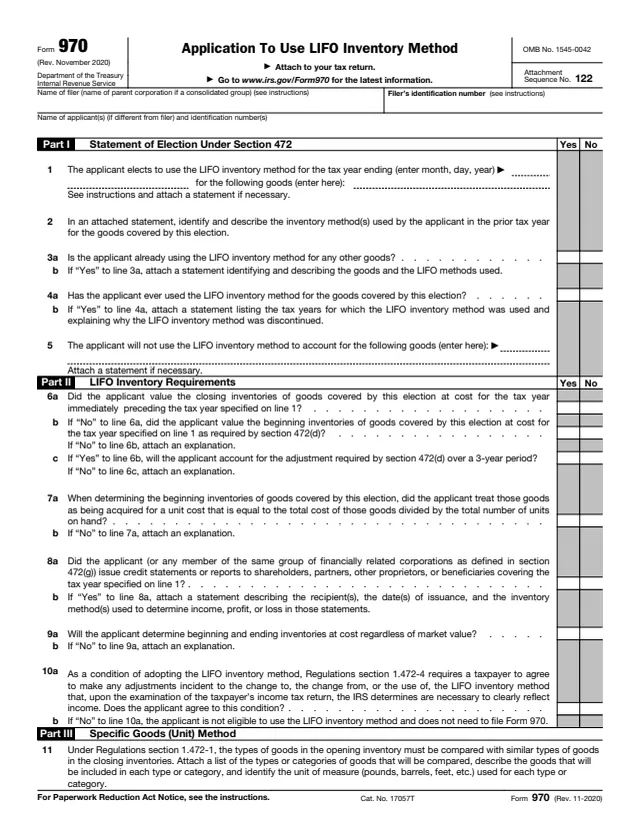 Page 1 of form 970