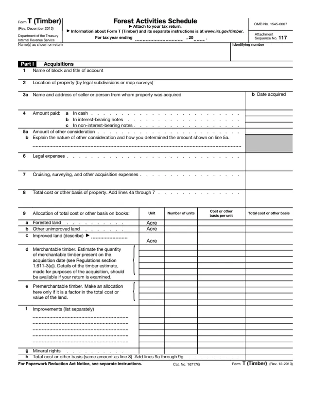 Page 1 of form T