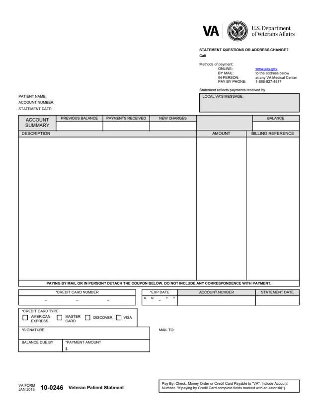 Page 1 of form 10-0246