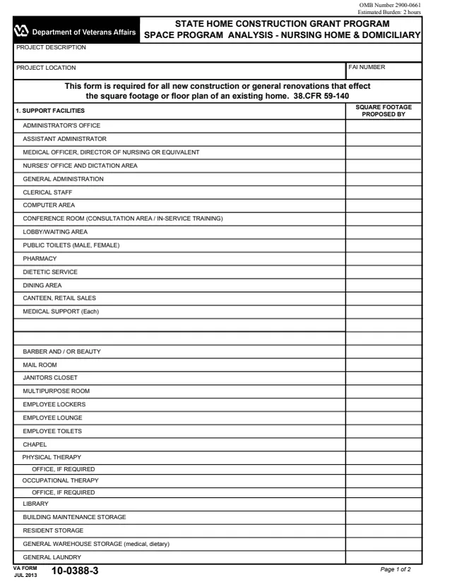 Page 1 of form 10-0388-3
