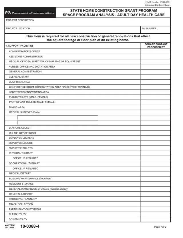 Page 1 of form 10-0388-4