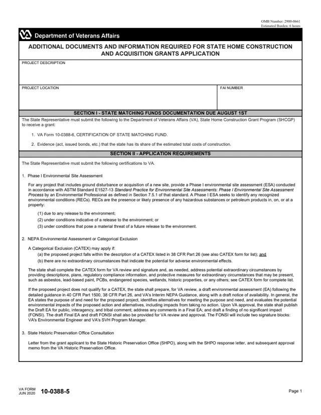 Page 1 of form 10-0388-5