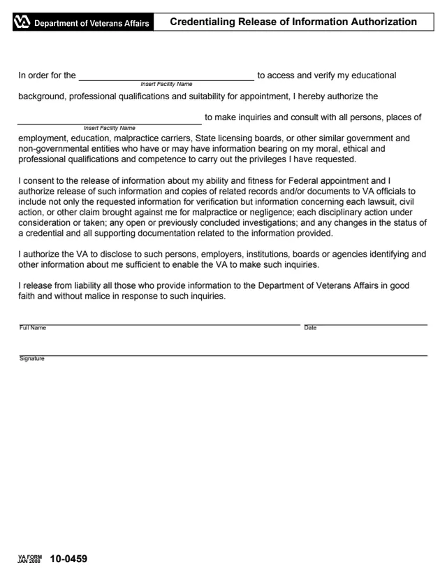Page 1 of form 10-0459