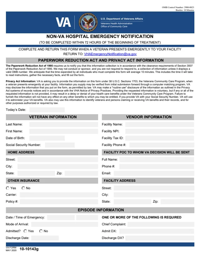 Page 1 of form 10-10143g
