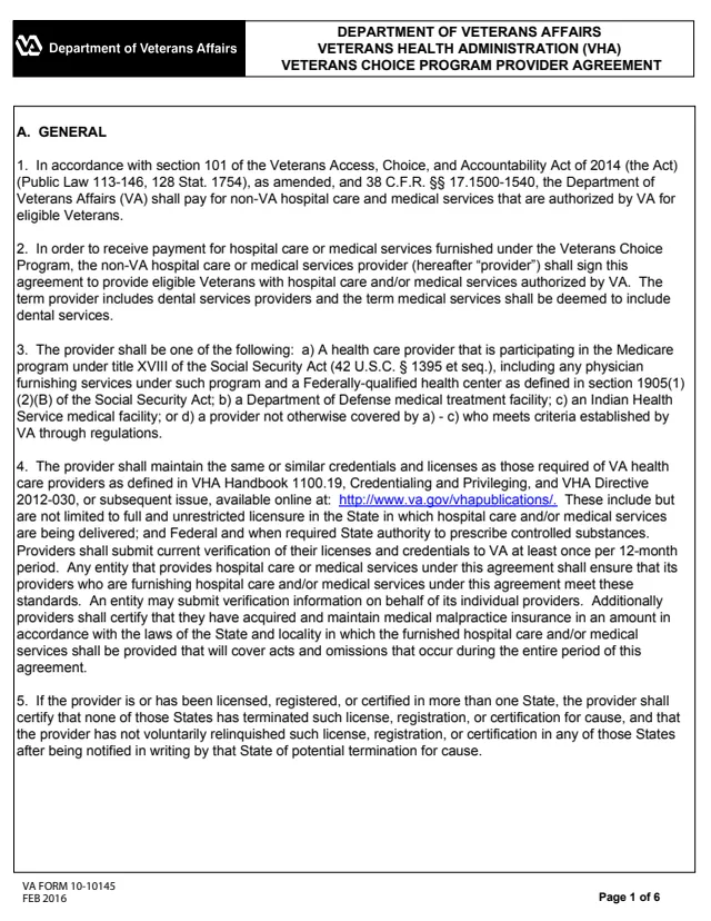 Page 1 of form 10-10145