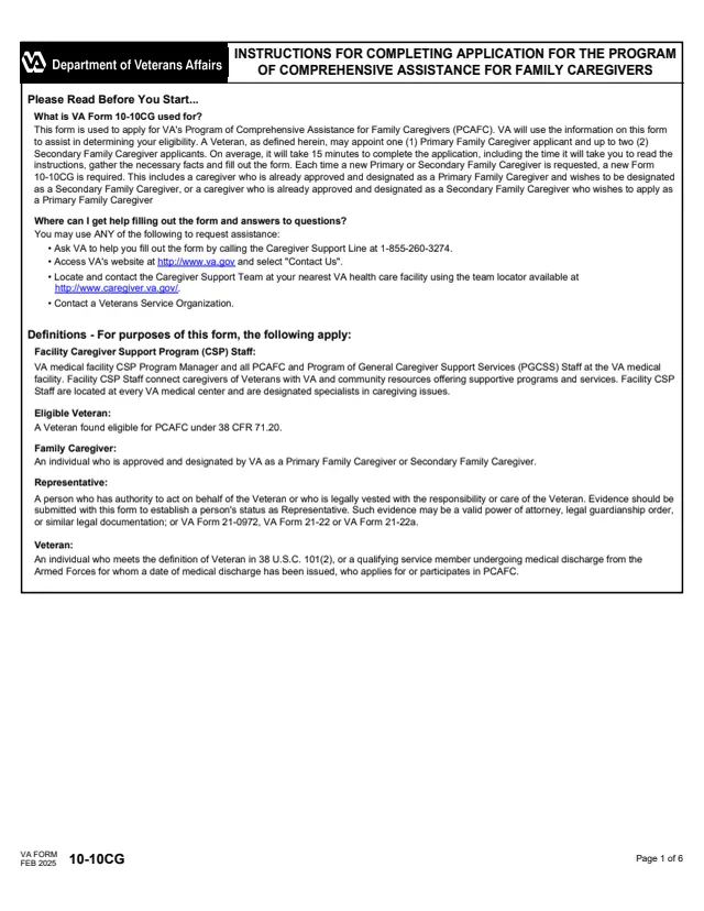 Page 1 of form 10-10CG