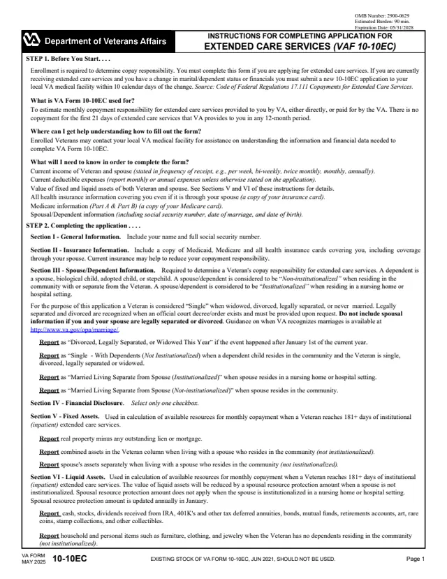 Page 1 of form 10-10EC