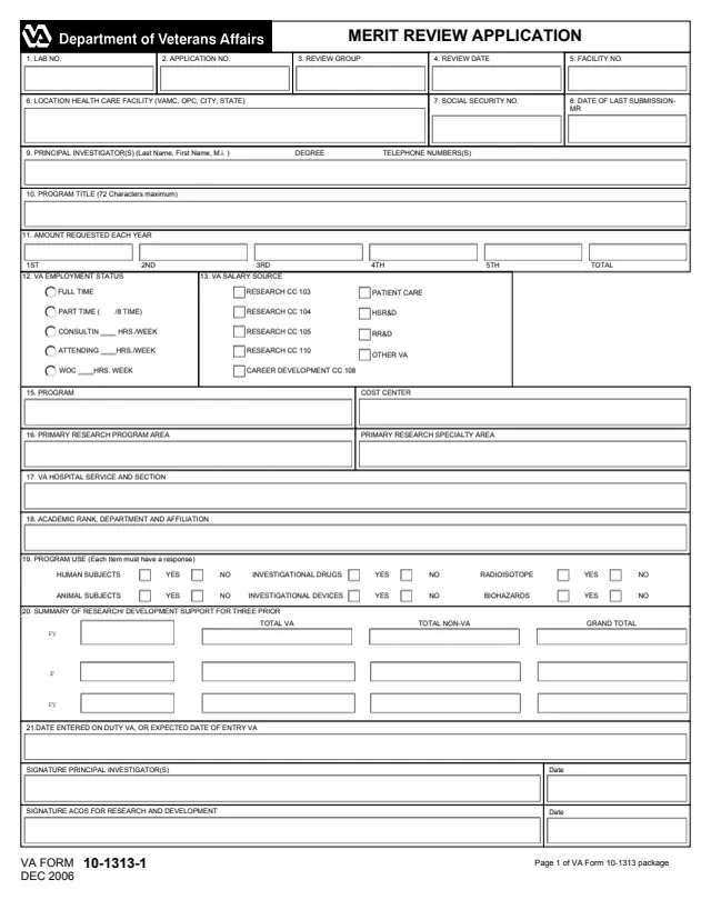 Page 1 of form 10-1313-1