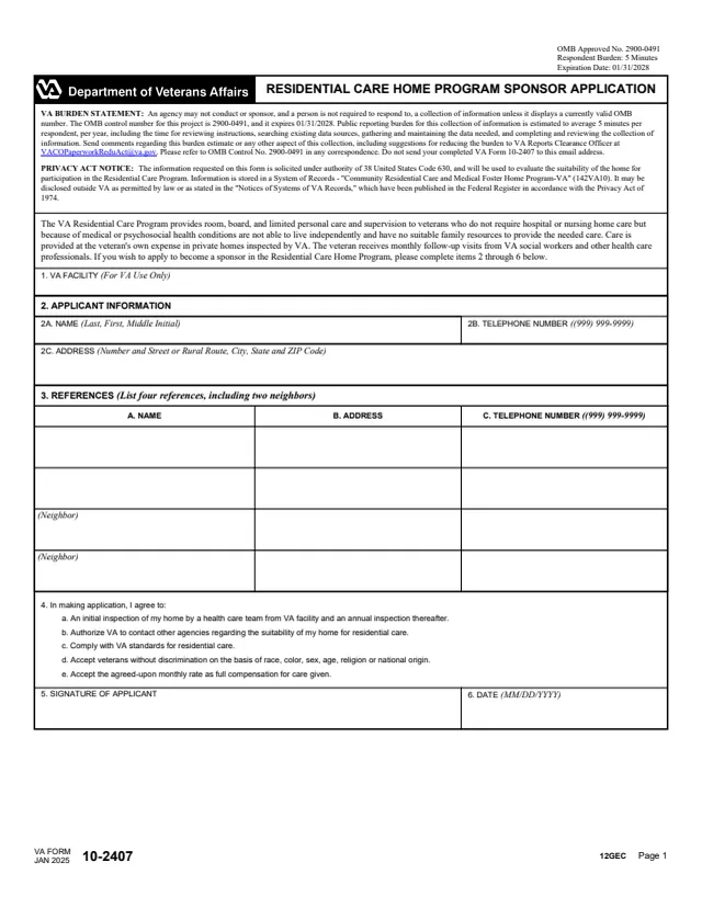 Page 1 of form 10-2407