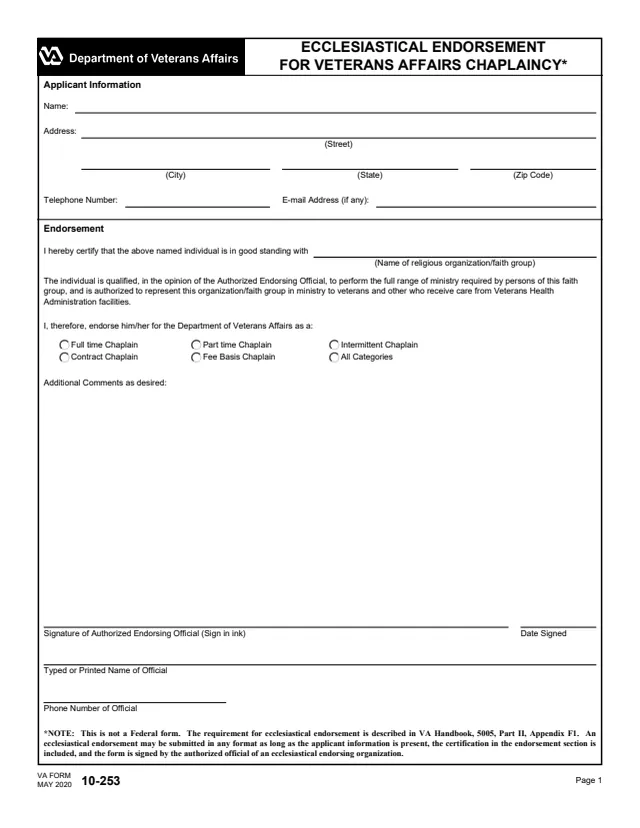 Page 1 of form 10-253