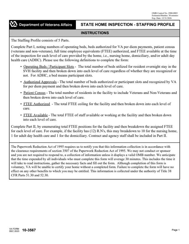 Page 1 of form 10-3567