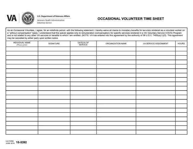 Page 1 of form 10-5392