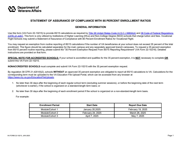 Page 1 of form 22-10215