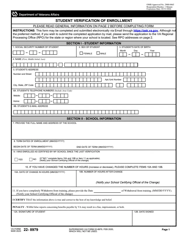 Page 1 of form 22-8979