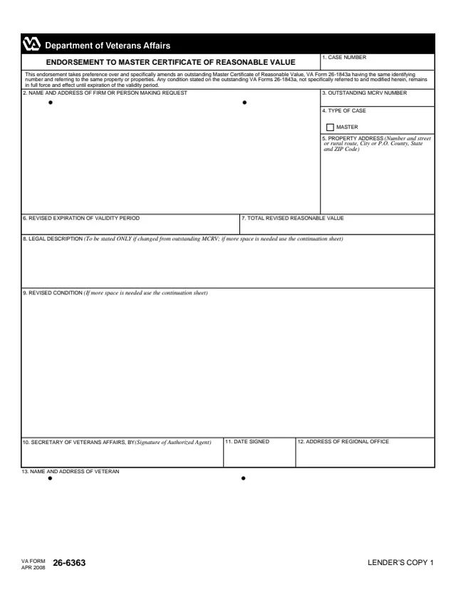 Page 1 of form 26-6363
