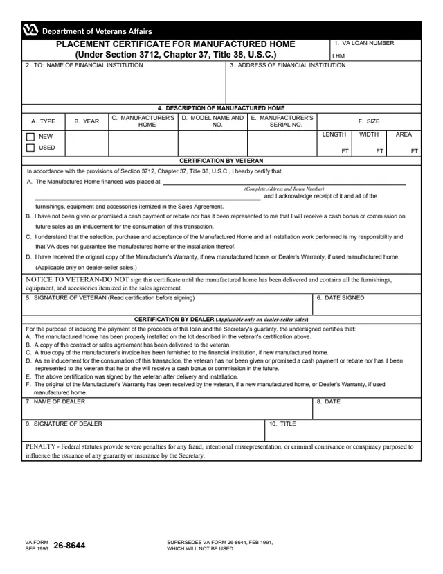 Page 1 of form 26-8644