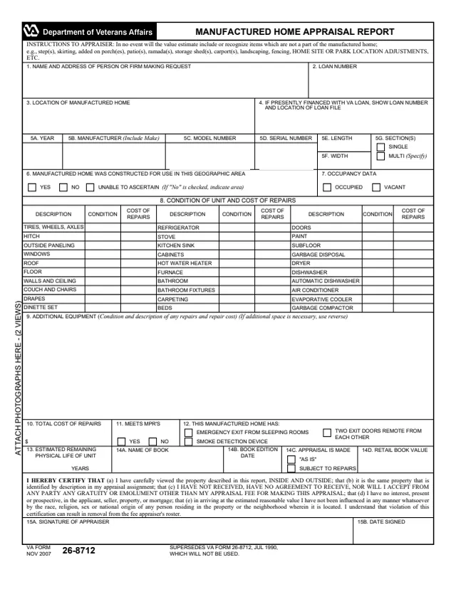 Page 1 of form 26-8712