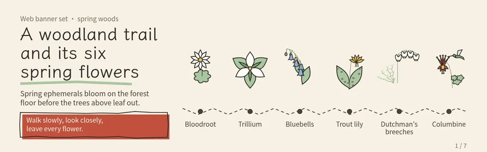 Cover page of the Sketch-notes Web Banner Set example deck
