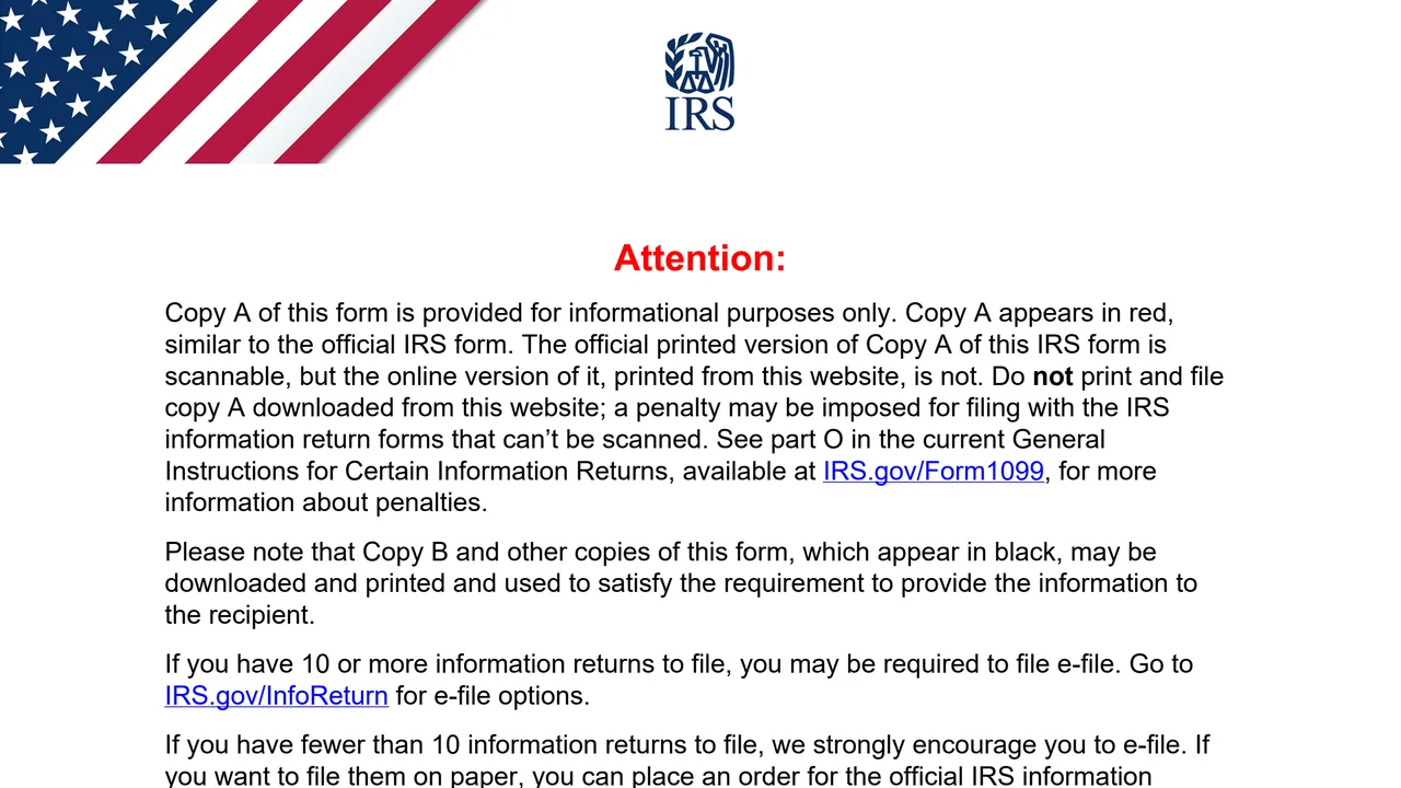Top of page 1 of Form 1099-C: Cancellation of Debt, as printed by IRS