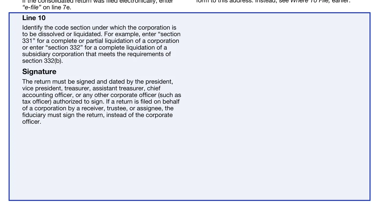 Line 10 on page 2 of Form 966: Corporate Dissolution or Liquidation, as printed by IRS