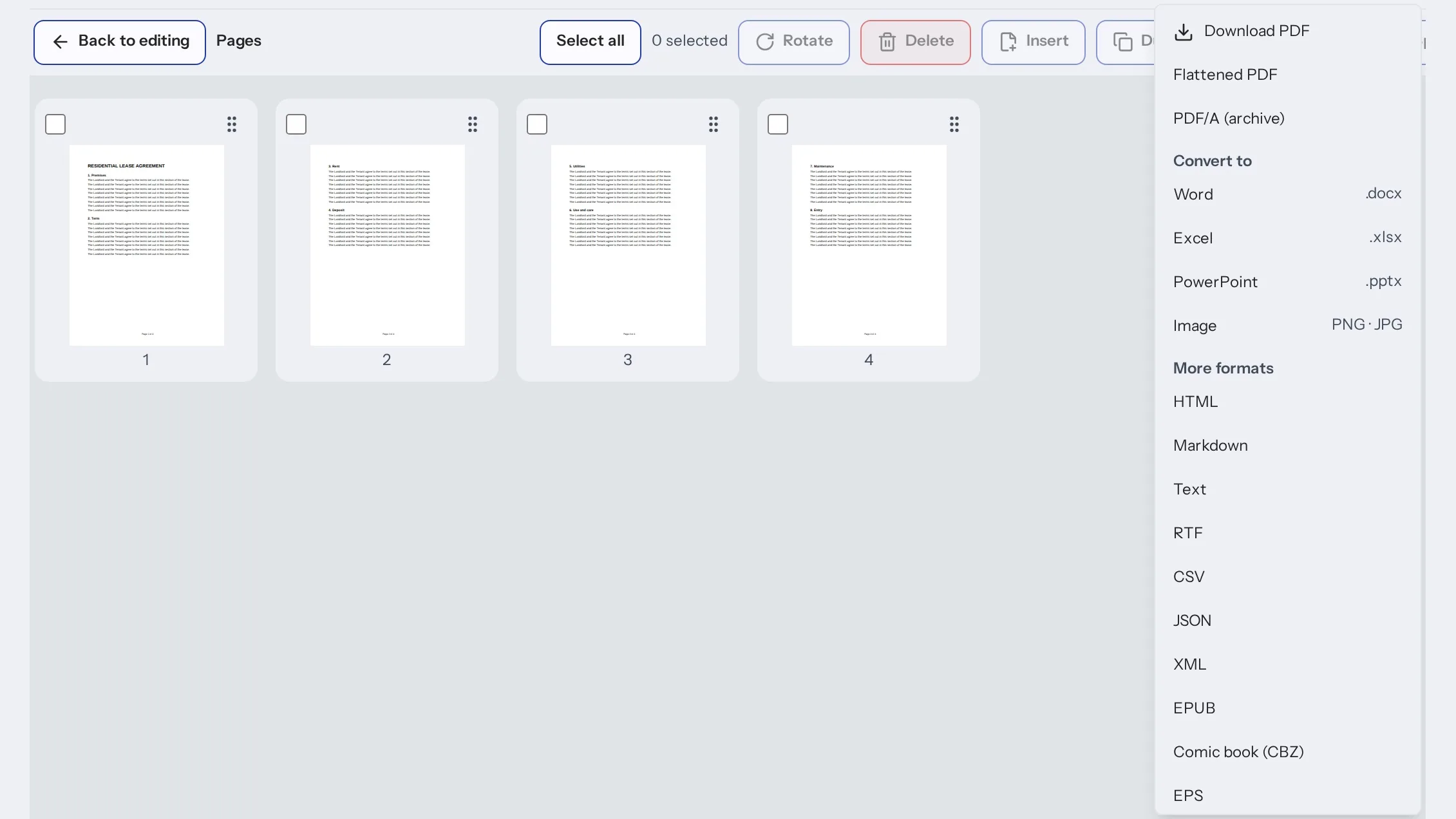 Organize, compress and download